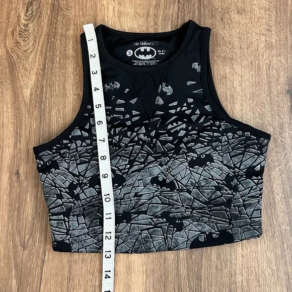 DC by Her Universe Batman Black Sports Bra Workout Sz S - Picture 5 of 7